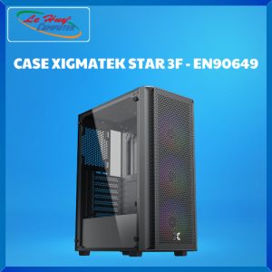 Vỏ Máy Tính - Case Xigmatek Star 3F Kèm 3 Fan (EN90649) - Hàng Chính Hãng