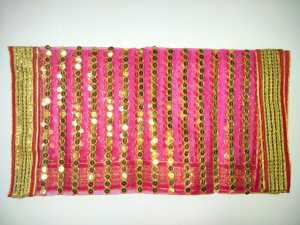Traditional Large Pooja Cloth Mat Aasan Decorative Cloth Multi Design and Multi Size Available (Size - 38 *18 inches | Pack of 1 pc)