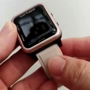 Jam tangan wanita Hush puppies Strap Rubber Digital Free box dan baterai cadangan