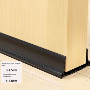 CHLOCH Chặn gió Gioăng cửa 965cm PVC Cách ly âm thanh Dải dưới cùng Chặn bụi Lấp đầy khoảng trống Bộ phận chặn khe hở Cửa phòng ngủ