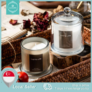 Scented Candle Luxury Jar Glass Candle with Essential Oil Room Fragrance Aromatherapy