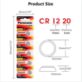 ของแท้ CR2032 ถ่านกระดุม Panasonic รุ่น CR2032 / CR2025 / CR2016 / CR1632 / CR1620 / CR1616 / CR1220 3V Lithium Battery พร้อมส่ง (1 Pack มี 5 pcs). 