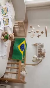 Baby Bodysuit Long and Short Sleeve Brazil Soccer Cheering My First World Cup Game