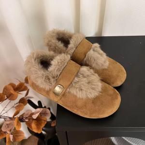 Free Shipping Retro Cotton Shoes For Women 2026 New Winter Style Fleece-Lined For Warmth Slip-On Snow Boots