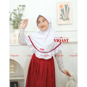 kerudung sekolah anak abila / hijab instan sekolah usia 6-10 tahun