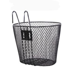CLARO Iron Bike Front Basket 322525cm Black Handlebar Shopping Storage Basket High Quality Bicycle Front Handlebar Basket