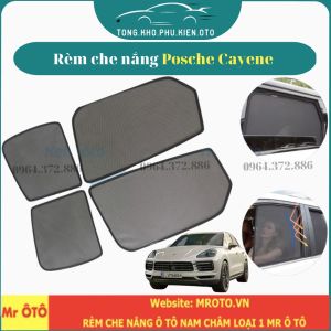 Rèm Che Nắng Xe Posche Cayene- Hàng Loại 1 Mr Ô Tô vải dày chống nắng tốt dễ lắp đặt vừa khít- Đế nhựa