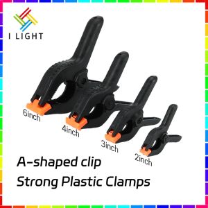 (Fast Delivery)2/3/4/6 Inch A-shaped Strong Plastic Clamps Anti-Slip Woodworking Nylon Spring Clip