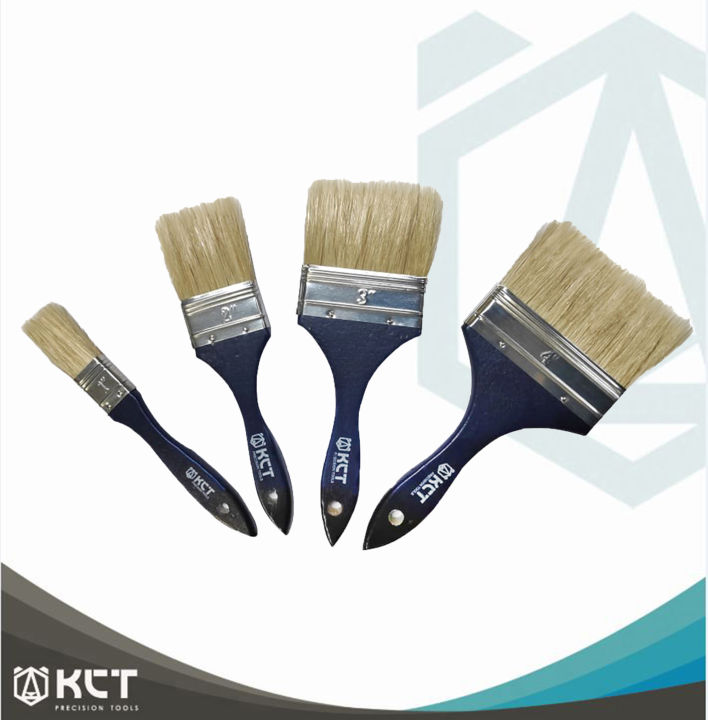KCT Paint Brush Set ( size 1, 2, 3, & 4 inches ) Wall, Furniture