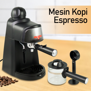 Termurah Mesin Kopi Espresso Buat Usaha Mesin Kopi Espresso Multifungsi Coffee Maker Frothing 800W 240ml Original