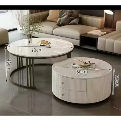 SG Stock Sintered Stone Coffee Table Set Nesting Coffee Table Set