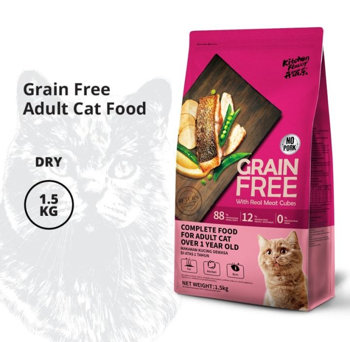 Kitchen Flavor Grain Free Adult Cat Over Year Old Grain