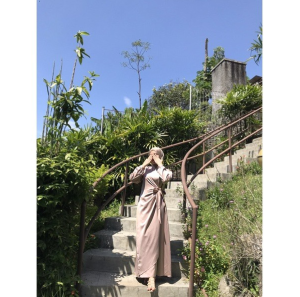 TERMURAH - ARABELL DRESS MUSLIM WANITA MATERIAL SILK SATIN PREMIUM MODEL TERBARU VIRAL//GAMIS BRIDESMAID KONDANGAN REMAJA WANITA SIMPLE ELEGAN WUDHU FRIENDLY LENGAN KERUT//DRESS SLIMFIT KERAH SHANGHAI BY HIAKA PREMIUM STORE