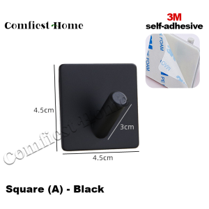 [SG Ready Stock]Self Adhesive Bath Accessories Hooks Towel Hook Bar Ring (304 Stainless Steel) Toilet Paper Holder |Sponge Holder Sink Caddy Soap Holder Dish Box