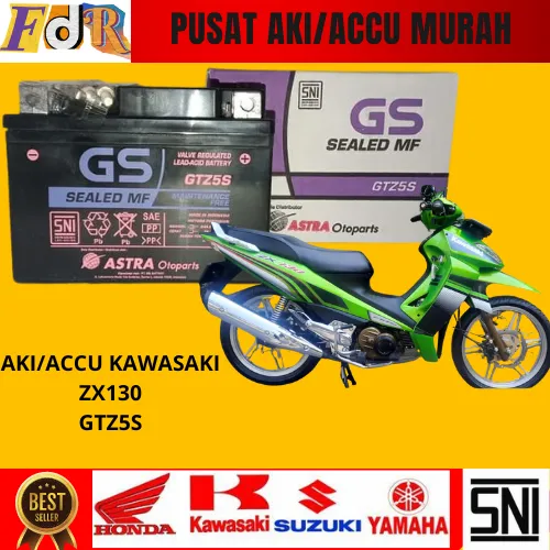 aki出品 AKI MOTOR KERING KAWASAKI ZX130 MAINTENANCE FREE GS ASTRA ORIGINAL
