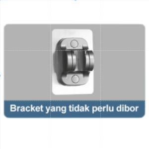 Kepala Shower Turbo Bertekanan Tinggi Tekanan Tinggi  Kepala Shower Hitam 4-Mode Mandi Sederhana