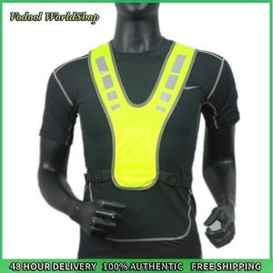 Vodool 5Pcs Reflective Running Vest Lightweight Running Vest Adjustable Cycling Vest with Pocket Safety Vest for Night Running