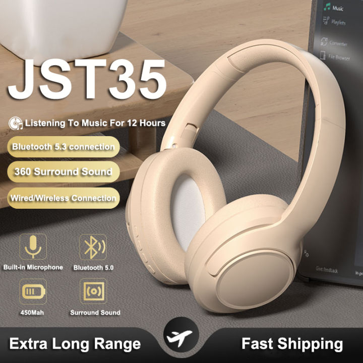 JST-35 Foldable Bluetooth Headphone Wireless Headset With
