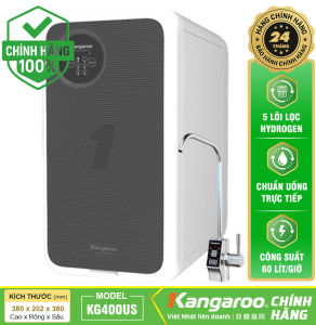 Máy lọc nước Kangaroo Hydrogen KG100US 5 Lõi lọc Công suất 20 lít/giờ Bảo hành chính hãng 24 tháng