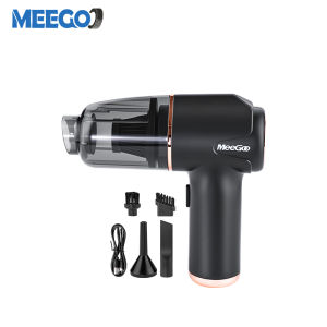 MeeGoo 4 In 1 Wireless Car Vacuum Cleaner Portable Cordless Handheld Vacuum Cleaner Mini Air Duster Blower 6000Pa Strong Suction Rechargeable Household Dust Cleaner