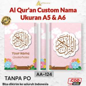 Alfareza - Al Quran Custom Nama Ukuran A5 / A6 | Alquran Cover Custom Nama | Quran Terjemahan Perkata Bisa Tulis Nama Di Cover I Part 2