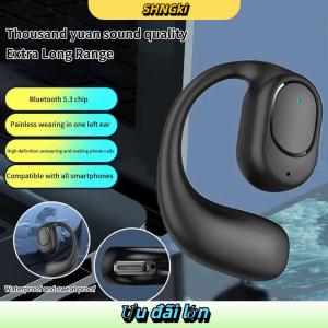 SHNGki Tai Nghe Không Dây Với Màn Hình Hiển Thị Kỹ Thuật Số Với Microphone Bone Conduction Handsfree Tiếng Ồn Hủy Bỏ Tai Nghe Cho Lái Xe Audifonos 