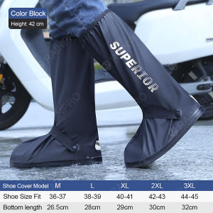 RAINPRO Waterproof & Non-slip High Top Rain Boot Cover: Thickened Wear-Resistant High-Cut Covers
