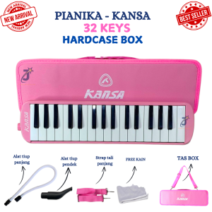 KANSA ALAT MUSIK TIUP PIANIKA BOX 32 TUTS 32 KEYS SET KEYBOARD MAINAN ANAK FREE TAS BOX KOPER