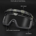 Tactical Half Fask Mask Military Hunting Protective Safety Shooting Masks With Goggles Airsoft Paintball Combat Helmet Masks. 