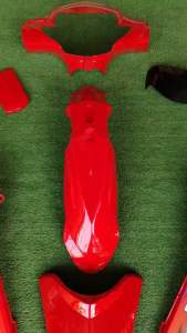 ชุดสีวิบากเวฟ125i บังลมสีแดงสด9ชิ้น