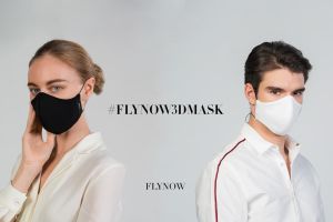 FLYNOW 3D MASK หน้ากากผ้ากันน้ำ ทรง 3D 1101-92003 รุ่น FLYNOW Micro Fabric (ผ้าเรียบ)