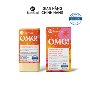 Sáp dưỡng sáng & che khuyết điểm khử mùi BareSoul OMG Cam 15g - Che phủ tức thì - Giúp làm sáng vùng nách đùi trong bikini