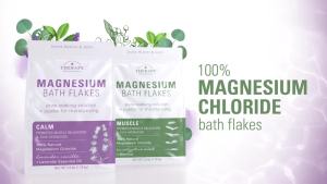 Village Naturals Therapy Muscle Magnesium Bath Flakes Eucalyptus Mint & Menthol Scent 2.5 lbs