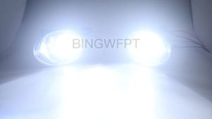 2PCS DRL For VW Golf MK6 2009 2010 2011 2012 2013 Angel Eye Fog Light Car LED Fog Lamp