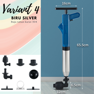 Alat Sedot WC Mampet Anti Sumbat Saluran Wastafel Pompa Booster Pendorong Pump Toilet 120Bar