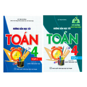 Sách - Combo Hướng Dẫn Học Tốt Toán Lớp 4 - Tập 1 + 2 ( Bám Sát SGK Chân trời ) HA