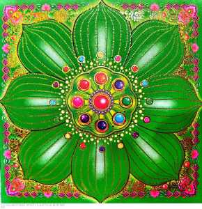 双面七彩莲花金 九色大莲花纸 (好折不破 40pcs) 九转莲花纸 Lotus pray Joss Paper 19.5x19.5cm