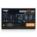 AIGO ak600 PFC cung cấp công suất tối đa 600W Watt chơi game PC yên tĩnh 120mm Quạt 24Pin 12V ATX PSU Máy tính để bàn nguồn điện cho máy tính đơn vị. 