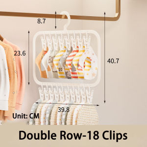 3 Tier 26 Clips Baby Hanger Baby Clothes Holder Baby Socks Clip Baby Socks Saliva Towel Drying Rack