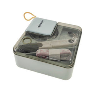 Portable Home Travel Sewing Kits with Case Hand Sewing Buttons Fabric Pincushion Needle Threader Mini Emergency Sewing Tools