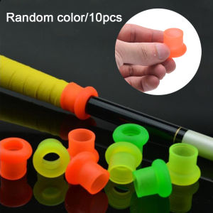 [Sirola] 10Pcs Rubber Fishing Rod Clip O-shaped Anti-skid Ring Fishing Tool Supplies