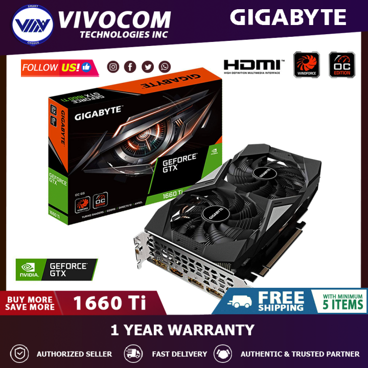 Gigabyte geforce gtx discount 1660 ti 6gb gddr6