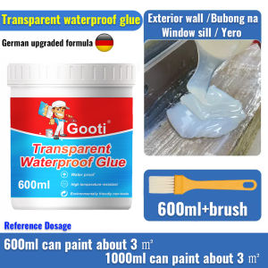 Upgrade 2025 Transparent Water Proof Glue Super Waterproof Glue Sealant For toilets walls windowsills roof Water Proofing Sealant Paint Water Proof Glue for Cement Roof Leak Water Proofing