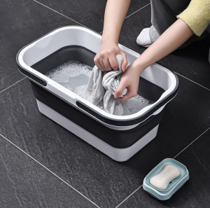 Ember Lipat Portable Serbaguna / Aksesoris Esensial di Rumah dan di Luar / H6172 Baskom Ember Lipat
