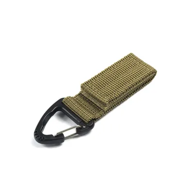 EDC Velcro Hook Triangle Plastic Molle Nylon Belt Clip Webbing Backpack Quickdraw Carabiner tactical travel bag Buckle