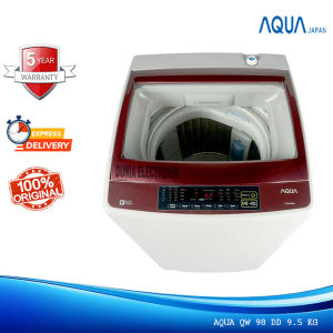 AQUA Mesin Cuci 1 Tabung 9.5 KG QW 98DD Full Otomatis Hijab Series