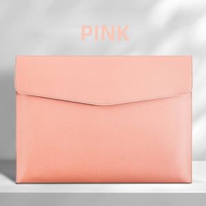 A4 PU Leather Folder Organizer Waterproof Document Envelope Bag Files Organizer