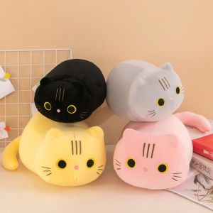 BEIBEI 25/35cm Black Cat Plush keychain Cartoon Cat Plush Animal Stuffed Toys Soft Throw Pillow PP Cotton Cat Pillow Plush Toy Birthday Gift