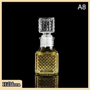 [Hilldora] ขวดเหล้าวิสกี้ขนาดเล็ก1ชิ้นขนาด50มล. ขวดเหล้าแอลกอฮอล์แก้วขนาดเล็กพร้อมฝาเกลียวขวดเหล้าวิสกี้