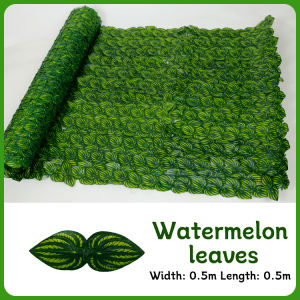 50x100cm Artificial Leaves Flower Roll Grass Wall Decor Privacy Screen Wall Fence Balcony Decoration